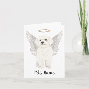 Bichon Havanese Maltese Sympathy Memorial Kort