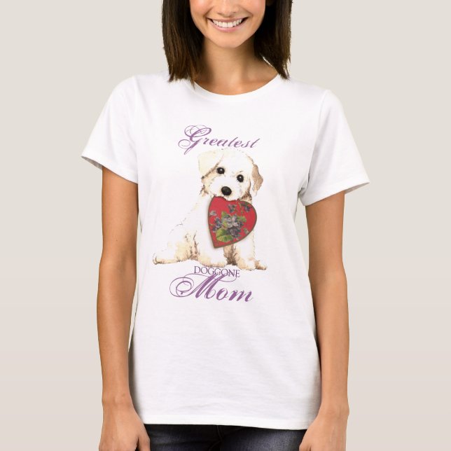 Bichon Heart Mamma Tröja (Framsida)