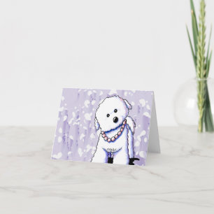 Bichon i pärlor kort
