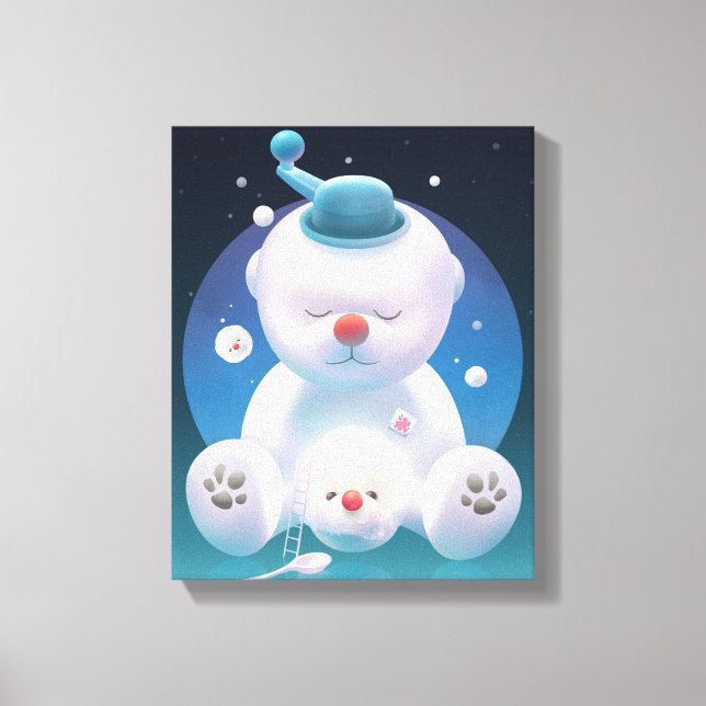 Bichon Ice Shaver Dreamland Canvastryck (Framsida)