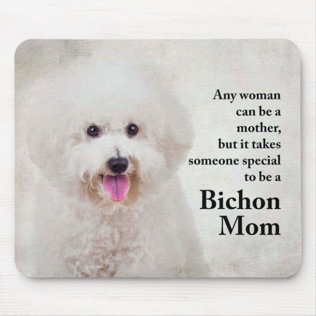 Bichon Mamma Mousepad Musmatta (Framsidan)