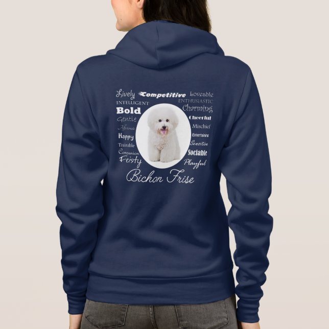 Bichon Traits Hoodie Tröja (Baksida)