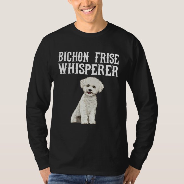 Bichons Frise Wisperer  Dog T Shirt (Framsida)