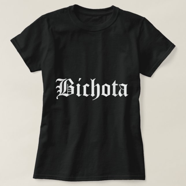 Bichota Female Chef Karol G Reggaeton Music Españo T Shirt (Design framsida)