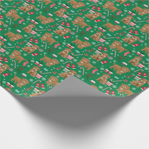 Bichpoo hund christmas poochon presentpapper