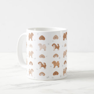 Bichpoo, Poochon, Bichon Pudel hund mix Kaffemugg