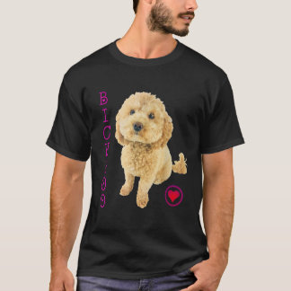 Bichpoo Puppy Dog Poodle cross Noodle Super cute B T Shirt
