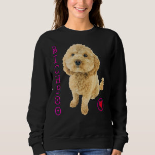 Bichpoo Puppy Hund Kor Noodle Toppen Cute B T Shirt