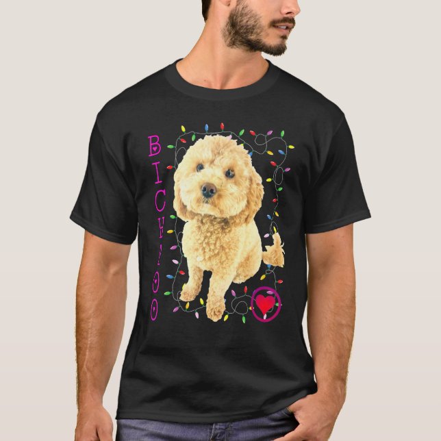 Bichpos marionettdockan Hund Kor Noodle Toppen Cut T Shirt (Framsida)