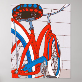 Bicicleta vintage poster
