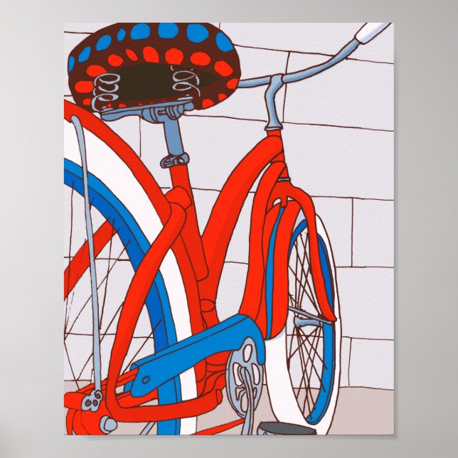 Bicicleta vintage poster (Framsidan)