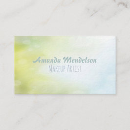 Bicolor vattenfärglutningbokeh visitkort