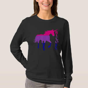 Bicorn Bisexual Flagga Unicorn Lgbtq Bisexual Awar T Shirt