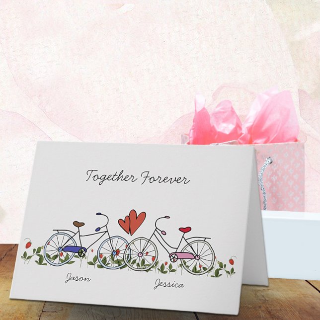 Bicycle Älskare Par Valentine Card Helgkort (Skapare uppladdad)