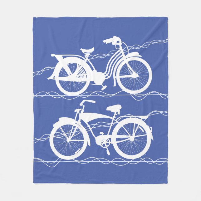 Bicycle Bicycle White Fleece Blanket (Framsidan)
