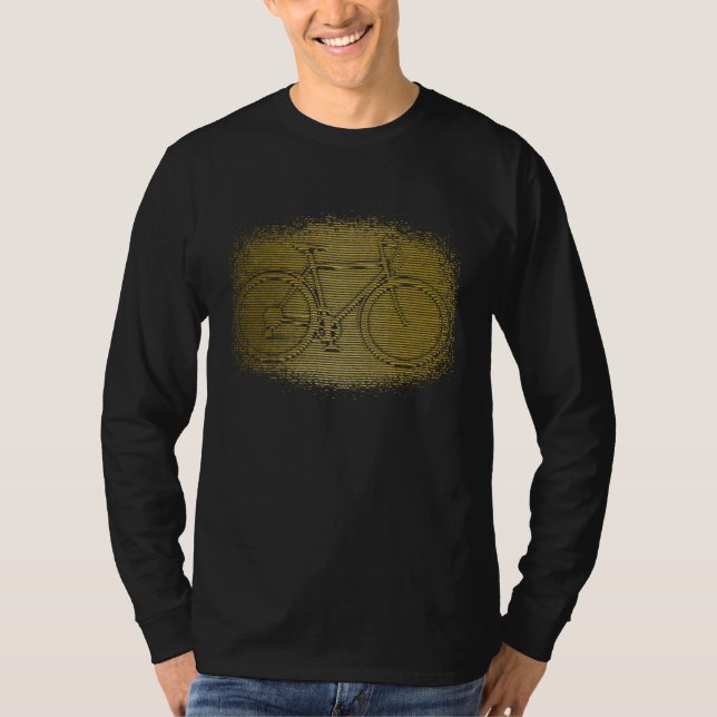 Bicycle Bike Cycling Cyclist T Shirt (Framsida)