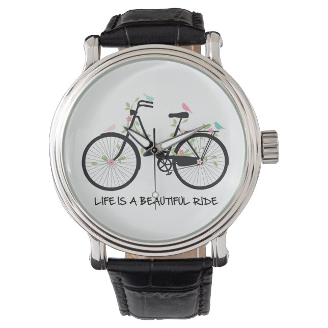 Bicycle Birds watch Armbandsur (Framsida)