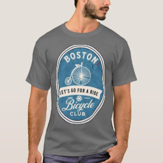 Bicycle Boston Massachusetts Oversized T Shirt