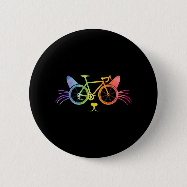 Bicycle Cat Lgbt Knapp (Framsida)