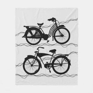 Bicycle Cycle Black 1 Fleecefilt