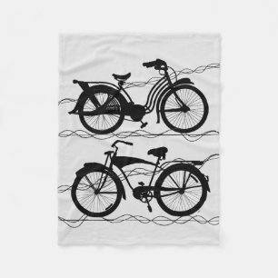 Bicycle Cycle Black 1 Fleecefilt