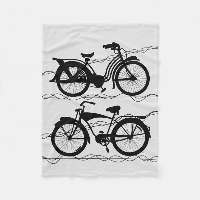Bicycle Cycle Black 1 Fleecefilt (Framsidan)