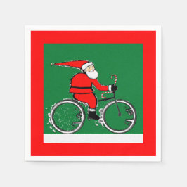 Bicycle Cycling Christmas Holiday Pappersservett