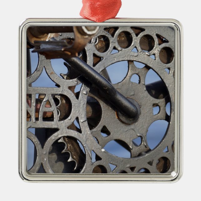 Bicycle detail julgransprydnad metall (Framsidan)