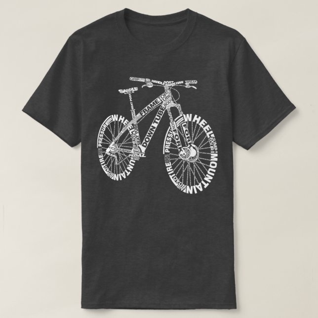 Bicycle Fantastisk Anatomy Mountain Bike T Shirt (Design framsida)