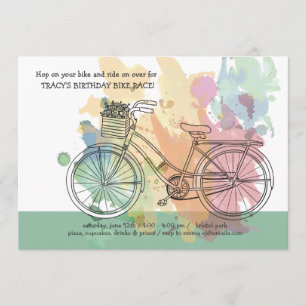Bicycle Födelsedagsfest inbjudan