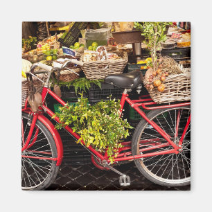 Bicycle for Farmers Market Magnet
