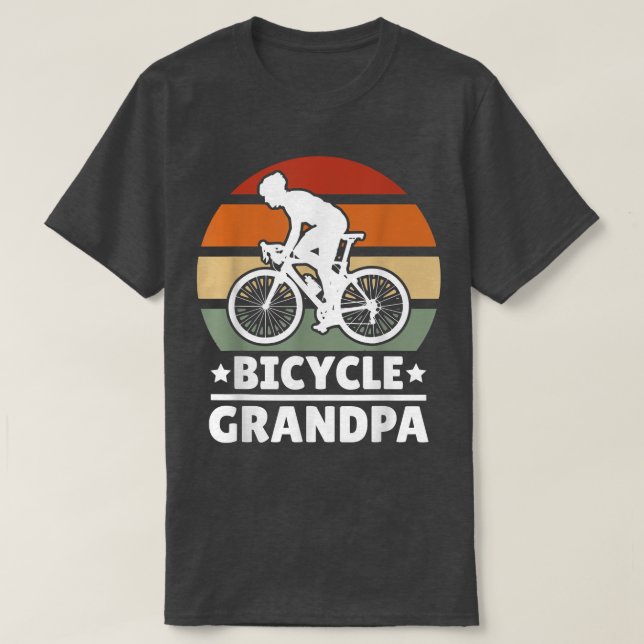 Bicycle Grandpa with a Bike  T Shirt (Design framsida)