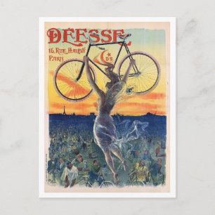 Bicycle gudinna, reklam, Vintage Vykort