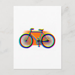 Bicycle Hjul Sport Family Friend Destiny Rainbow Vykort