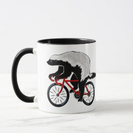 Bicycle Honey badger Mugg