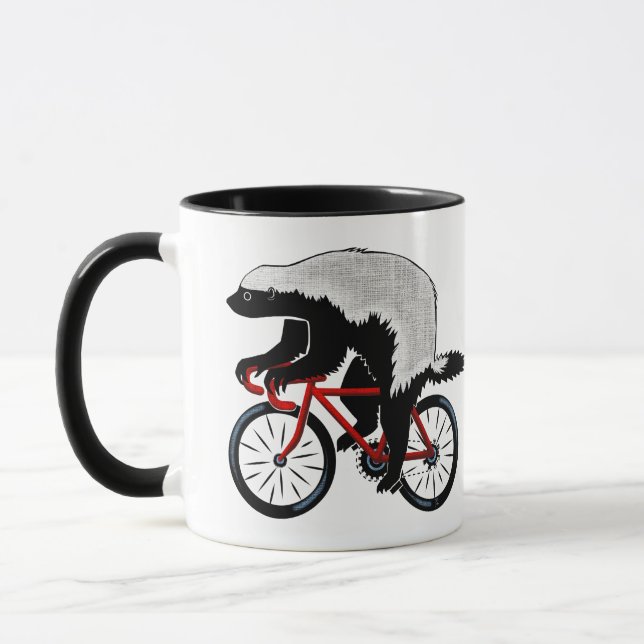 Bicycle Honey badger Mugg (Vänster)