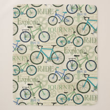 Bicycle Journey Sherpa Blanket