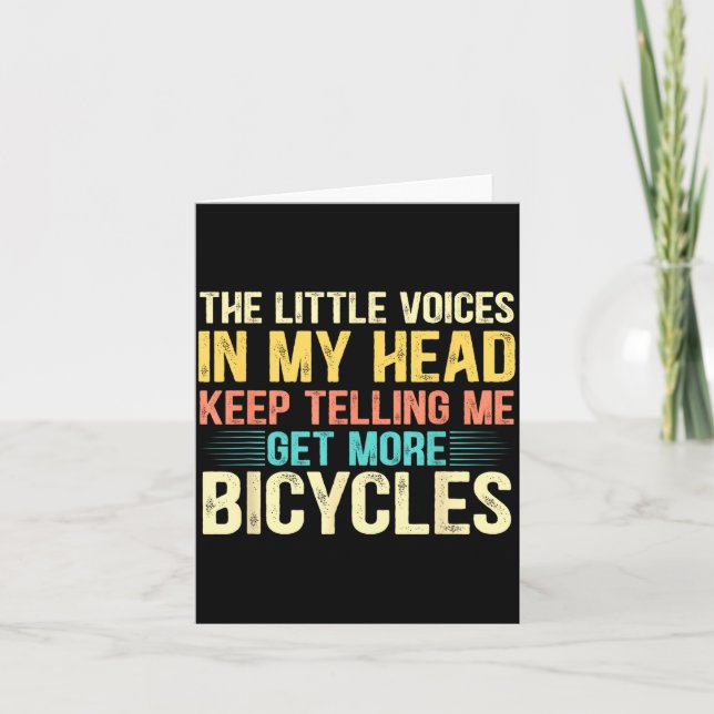 Bicycle Lover Funny Quote Cycling Humor  Kort (Framsida)