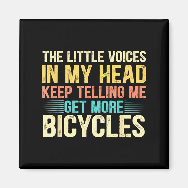 Bicycle Lover Funny Quote Cycling Humor  Magnet (Framsidan)