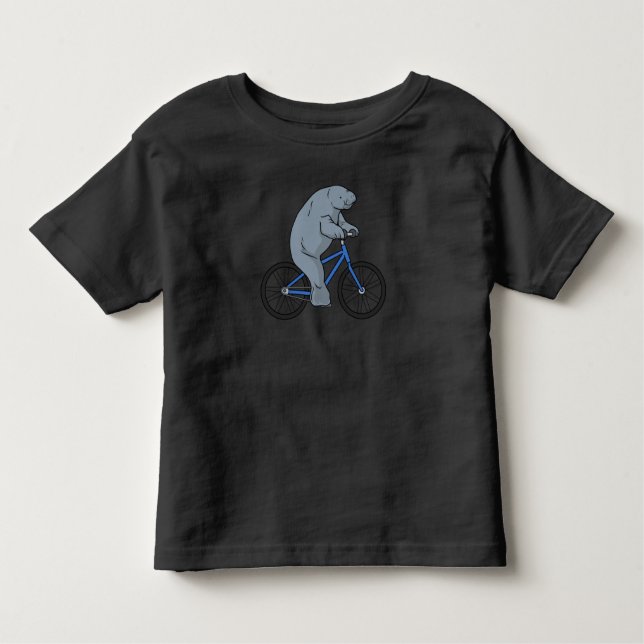 Bicycle Manatee T Shirt (Framsida)