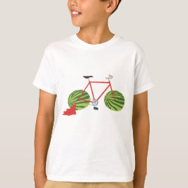Bicycle med Watermelon Hjul T Shirt