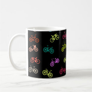 Bicycle mönster inbjudan kaffemugg