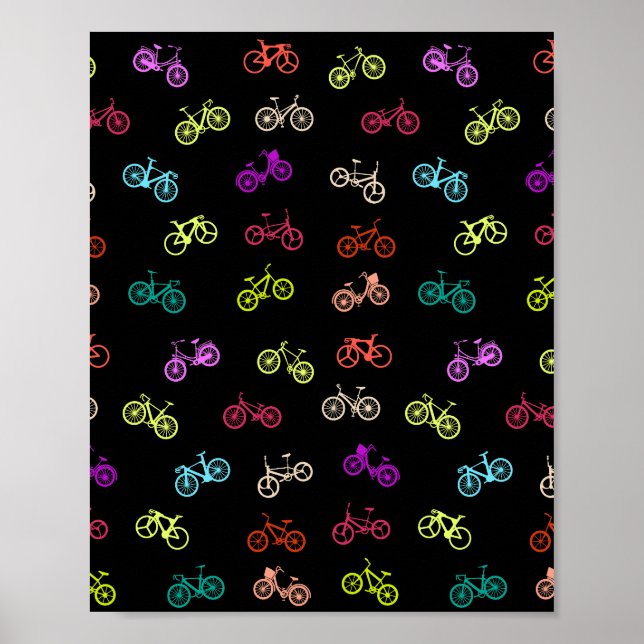 Bicycle mönster inbjudan poster (Framsidan)