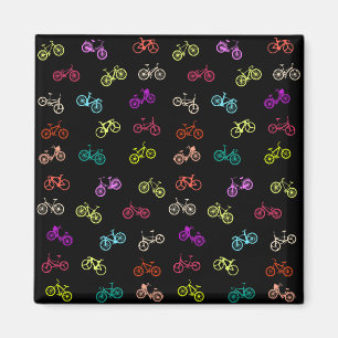 Bicycle mönster inbjuds till vävnadspapper magnet