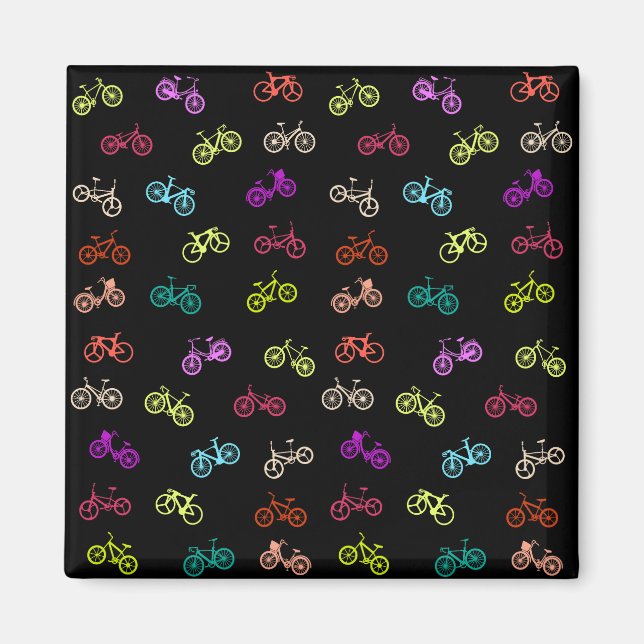 Bicycle mönster inbjuds till vävnadspapper magnet (Framsidan)