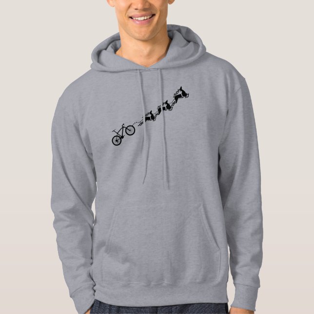 Bicycle Mountain Bike Hoodie (Framsida)