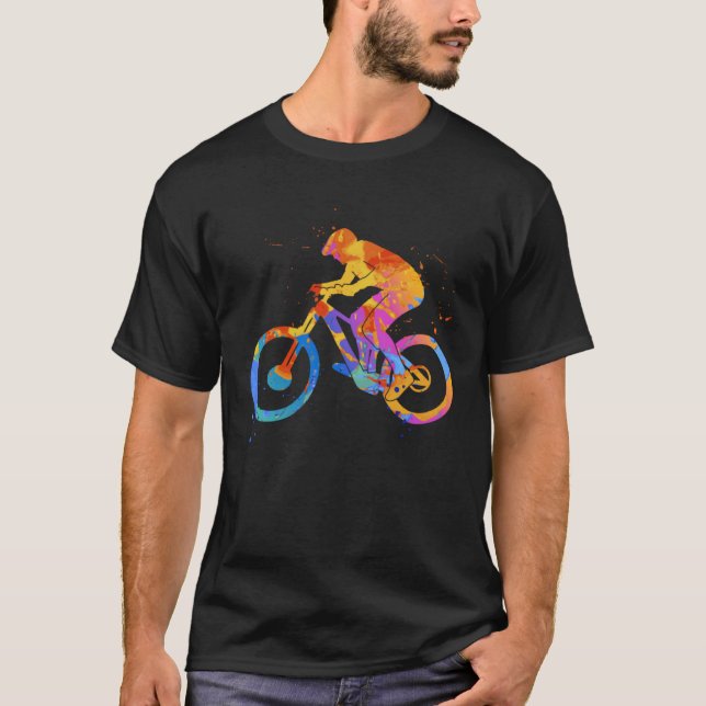 Bicycle MTB Graphic  Mountainbike Cyclist Graphic  T Shirt (Framsida)