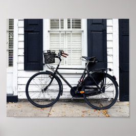 Bicycle on Meeting St, Charleston, South Carolina Poster