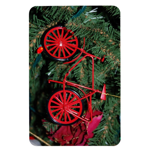 Bicycle Ornament på Julgran Magnet (Vertikal)