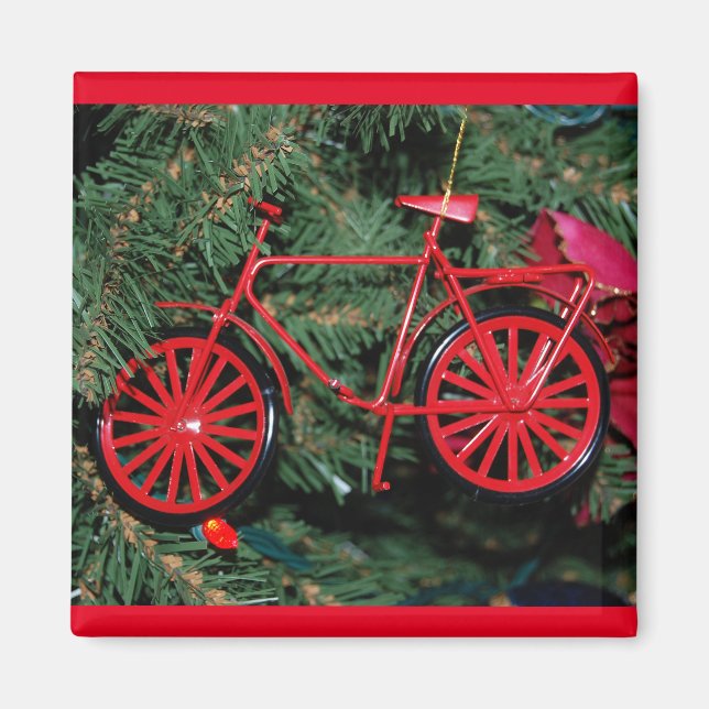 Bicycle Ornament på Julgran Magnet (Framsidan)
